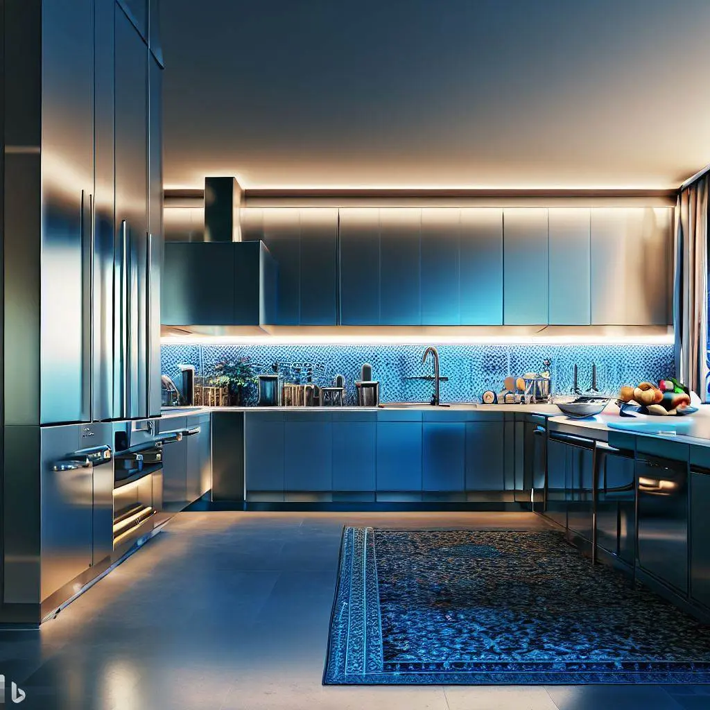 Aluminum kitchen finished in HPL material at the Kitchen Munir showroom